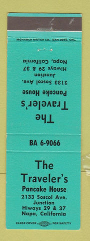 Matchbook Cover - The Traveler's Pancake House Napa CA