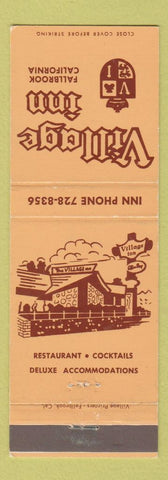 Matchbook Cover - Village Inn Fallbrook CA