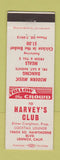 Matchbook Cover - Harvey's Club Lennox CA