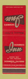 Matchbook Cover - Sacramento Inn CA