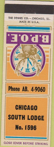 Matchbook Cover - Matchbook Cover Elks Club Chicago South IL