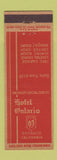 Matchbook Cover - Hotel Ontario CA