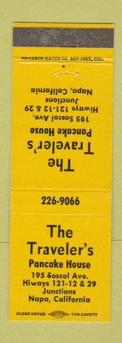 Matchbook Cover - The Traveler's Pancake House Napa CA