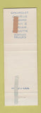 Matchbook Cover - 1967 Chevrolet Lefever Bros Dillsburg PA