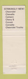 Matchbook Cover - 1968 Chevrolet Crawford Lookout WV WEAR
