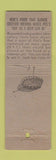 Matchbook Cover - Piel's Light Beer Philadelphia PA WORN