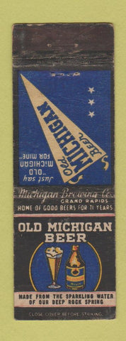 Matchbook Cover - Old Michigan Beer Grand Rapids MI WORN