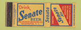 Matchbook Cover - Senate Beer Washington DC WORN