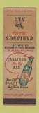 Matchbook Cover - Carling's Red Cap Ale Beer Cleveland OH WORN