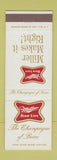 Matchbook Cover - Miller High Life Beer