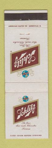 Matchbook Cover - Schlitz Beer Cumberland and York Portland ME