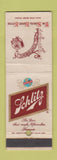 Matchbook Cover - Schlitz Beer Brown Bottle Milwaukee WI Guest Hall WEAR