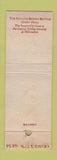 Matchbook Cover - Schlitz Beer Brown Bottle Milwaukee WI Guest Hall WEAR