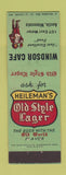 Matchbook Cover - Heileman's Old Style Beer Windsor Cafe Austin MN