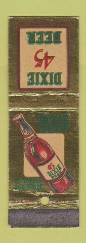 Matchbook Cover - Dixie 45 Beer New Orleans LA WEAR