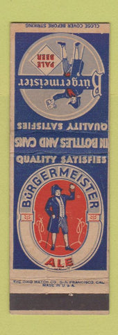Matchbook Cover - Burgermeister Beer WEAR
