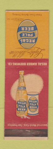 Matchbook Cover - Regal Amber Beer WEAR