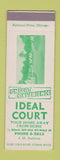 Matchbook Cover - Ideal Court Motel SAMPLE