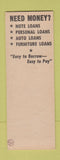 Matchbook Cover - American Loan System Denver Colorado SAMPLE