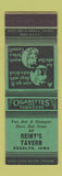 Matchbook Cover - Reiny's Tavern Readlyn IA WEAR SAMPLE