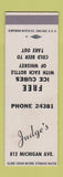 Matchbook Cover - Judge's  SAMPLE