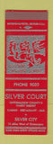 Matchbook Cover - Silver Court Ontonagon MI SAMPLE