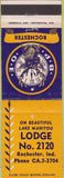 Matchbook Cover - Matchbook Cover Elks Club Rochester IN