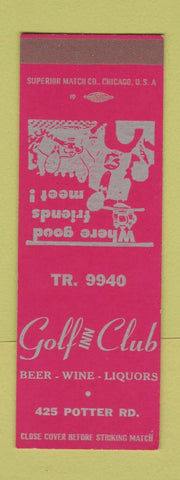 Matchbook Cover - Golf Inn Club SAMPLE