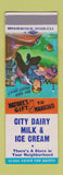 Matchbook Cover - City Dairy Milk Ice Cream  SAMPLE