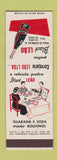 Matchbook Cover - Black Leao Brazil Drink Soda SAMPLE