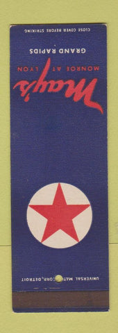 Matchbook Cover - May's Grand Rapids MI men's clothes supply SAMPLE