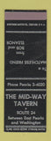 Matchbook Cover - Mid Way Tavern East Peoria Washington SAMPLE