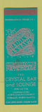 Matchbook Cover - Crystal Bar and Lounge Bowman ND SAMPLE