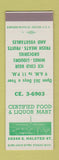 Matchbook Cover - Groceyr Liquor Mart Chicago IL SAMPLE