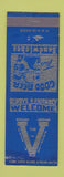 Matchbook Cover - The V Baraboo Merrimac WEAR SAMPLE