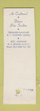 Matchbook Cover - Chief Petty Officer's Mess MISCUT SAMPLE