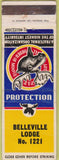 Matchbook Cover - Matchbook Cover Moose Lodge Belleville Swansea IL WORN