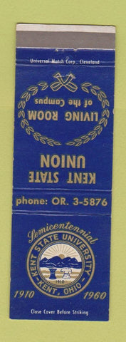 Matchbook Cover - Kent State University Kent OH 1960