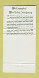 Matchbook Cover - Flying Dutchman Restaurant Kemah TX 30 Strike