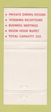 Matchbook Cover - Palace Grill Chinese Moncton NB WEAR 30 Strike
