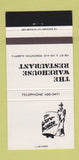 Matchbook Cover - Warehouse Restaurant Edmonton AB 30 Strike