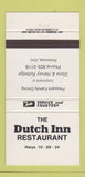 Matchbook Cover - Dutch Inn Restaurant Primrose ON 30 Strike