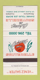 Matchbook Cover - Cabaret La Sauterelle Baie Comeau QC 30 Strike