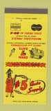 Matchbook Cover - Nu 5 Auto Parts Southgate Downey CA Datsun Toyota 30 Strike