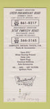 Matchbook Cover - Nu 5 Auto Parts Southgate Downey CA Datsun Toyota 30 Strike