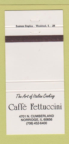 Matchbook Cover - Caffe Fettuccini Norridge IL 30 Strike