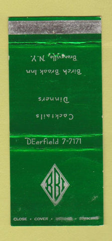 Matchbook Cover - Birch Brook Inn Bronxville NY WORN 30 Stick