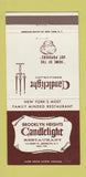 Matchbook Cover - Candlelight Restaurant Brooklyn NY 30 Strike