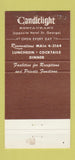 Matchbook Cover - Candlelight Restaurant Brooklyn NY 30 Strike