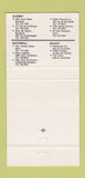 Matchbook Cover - Pacini Cafe Restaurant Montreal QC 30 Strike
